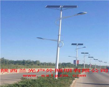 雙臂太陽能路燈-內蒙古烏海市戶外照明工程